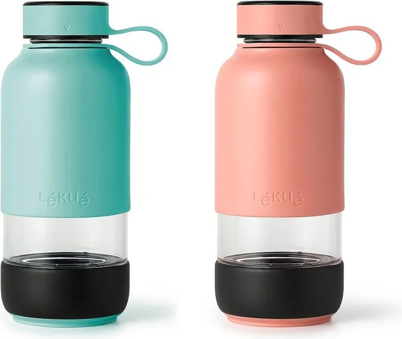 Sticlă turcoaz de călătorie din sticlă 500 ml To Go – Lékué