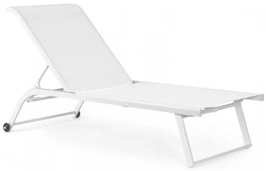 Sezlong cu roti, alb, Taylor, Bizzotto