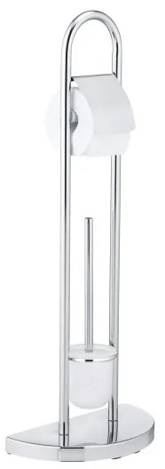 WENKO 16608100 - Perie WC COSENZA 33 x 84 cm, finisaj crom lucios/satinat