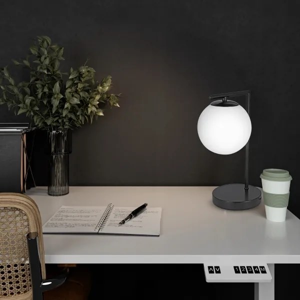 Lampă de masă 1xE27/40W/230V neagră/albă