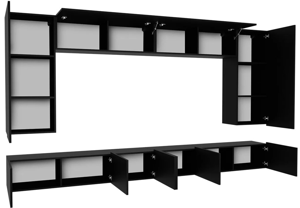 Mobilier living Brolani XIII (Alb + lucios Alb) . 1104543