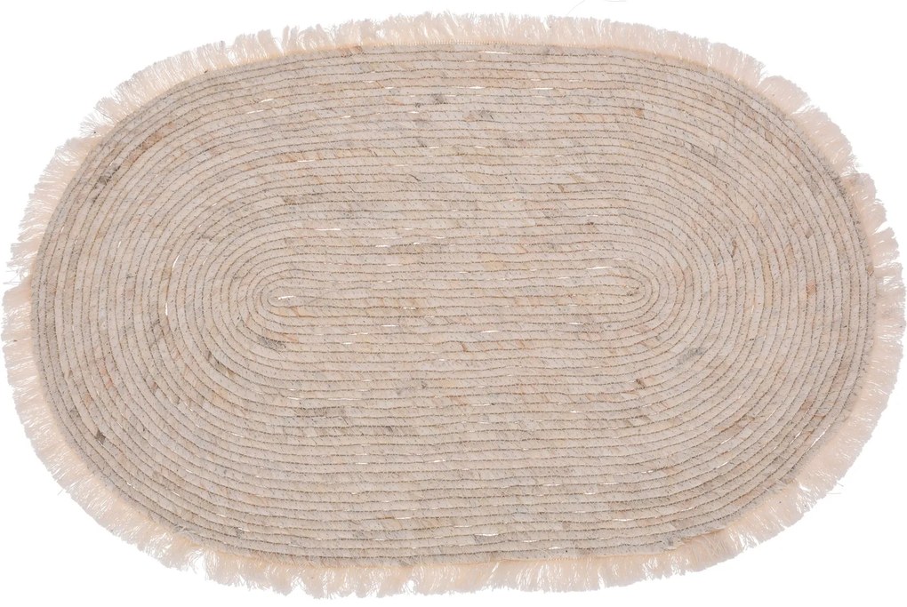 Covor de living oval, frunze de porumb, 80 x 50 cm