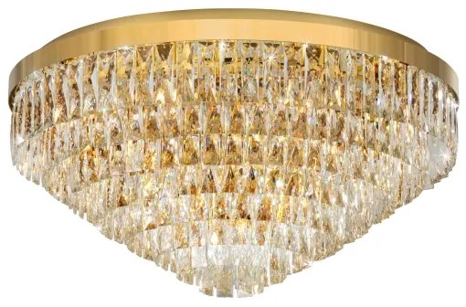 Plafonieră VALPARAISO 16xE14/40W/230V aurie Eglo 39459