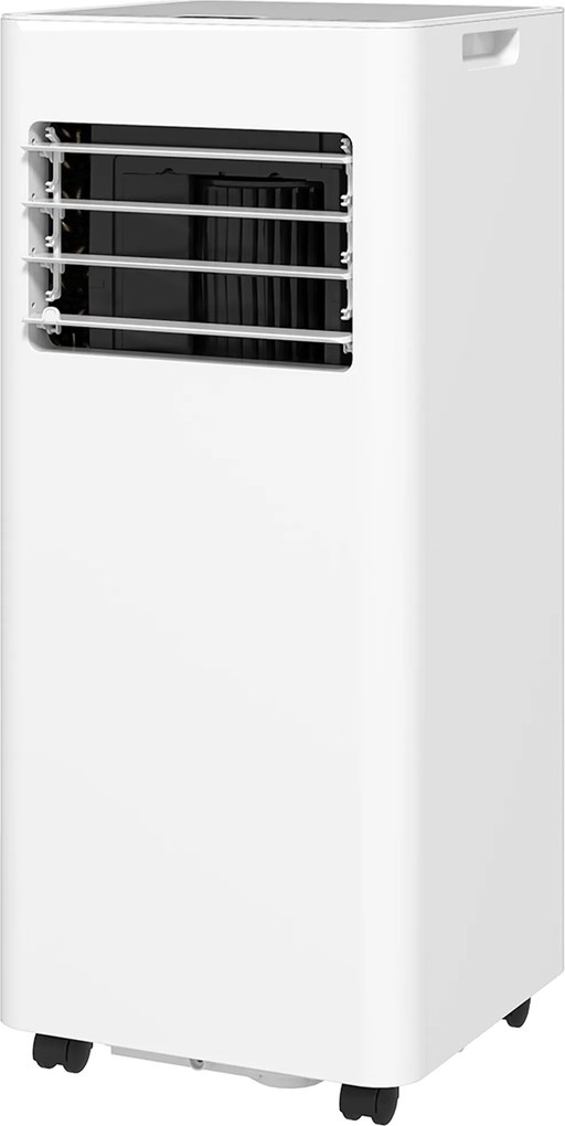 HOMCOM Climatizor mobil 9000 BTU/h 3 în 1 răcire ventilator dezumidificator temporizator 24H și telecomandă alb | Aosom Romania