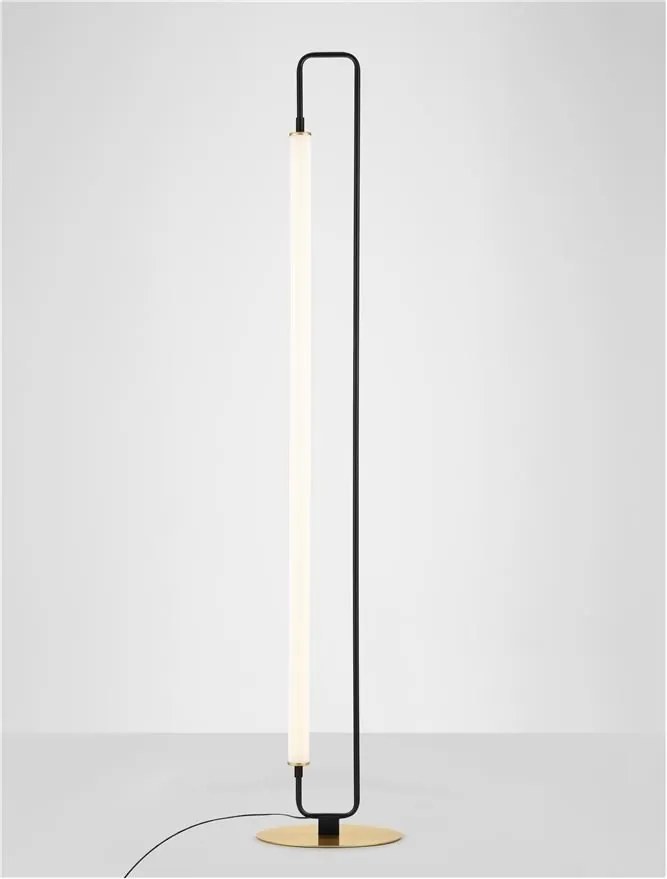 Lampa de podea LED moderna stil minimalist WETRO negru