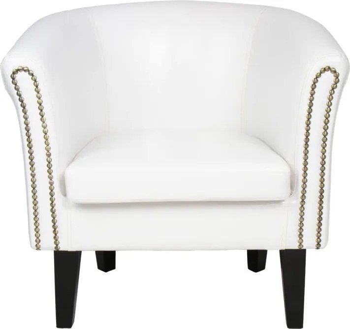 MIADOMODO Set fotoliu Chesterfield, 58 x 71 x 70 cm, alb