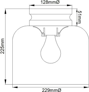 Feiss FE-HOUNSLOW-F-PN - Plafonieră HOUNSLOW 1xE27/60W/230V crom lucios
