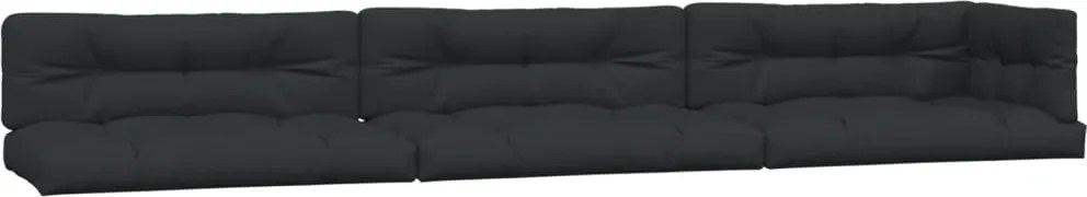 vidaXL Perne de paleți, 7 buc., negru, material textil