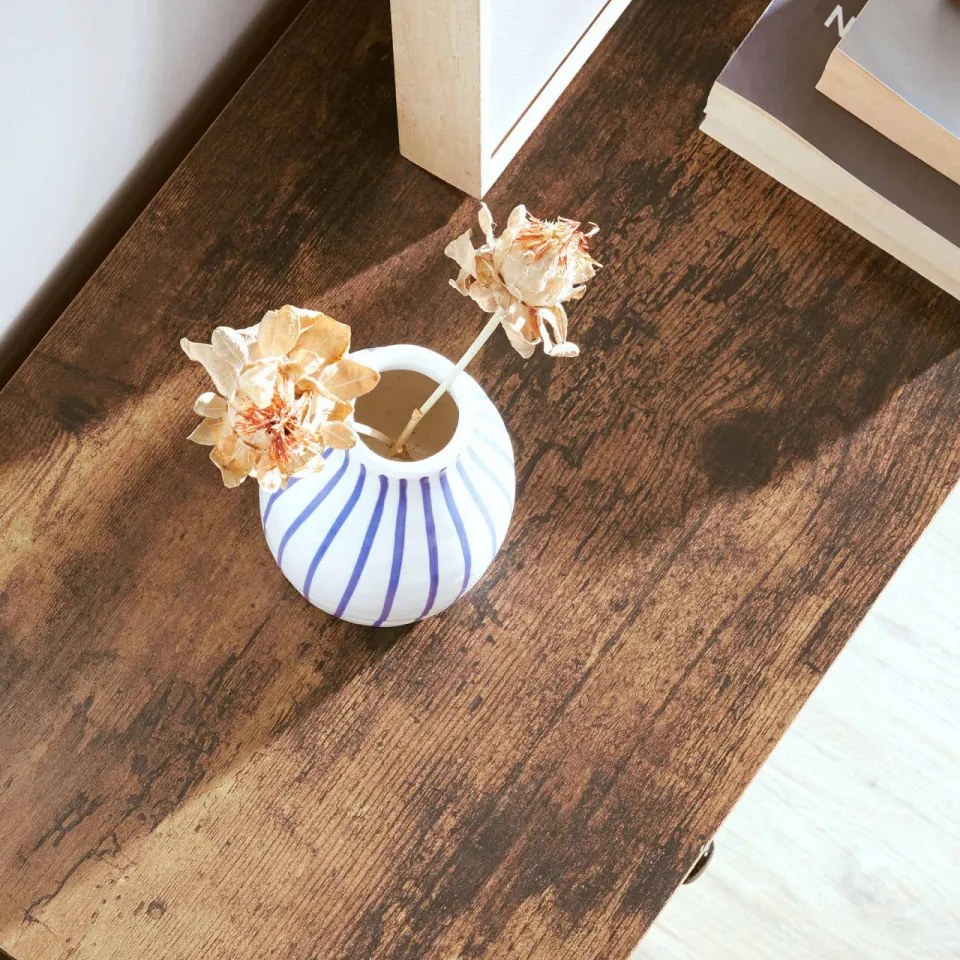 Dulap diverse, maro rustic / negru, MDF