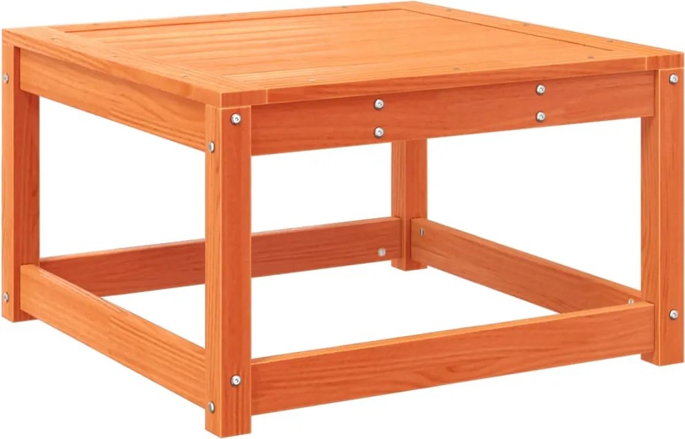 vidaXL Taburet de grădină, maro ceruit, lemn masiv de pin