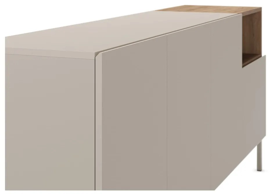 Comodă crem 180x80 cm Cailin – Marckeric