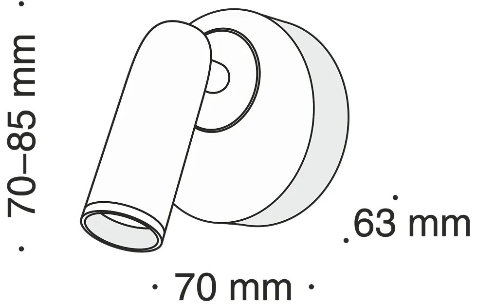 Aplica cu spot directionabil LED design modern MIRAX alb MYC038WL-L3W3K