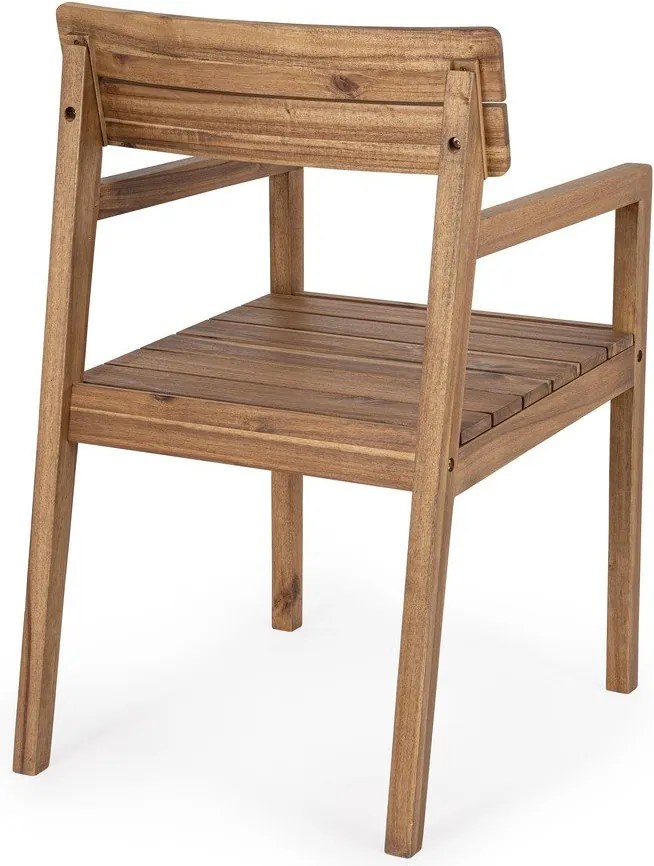 Scaun de grădină în culoare naturală din lemn masiv Rodano – Bizzotto