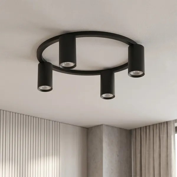 Brilagi - Plafonieră SELE 4xGU10/30W/230V negru