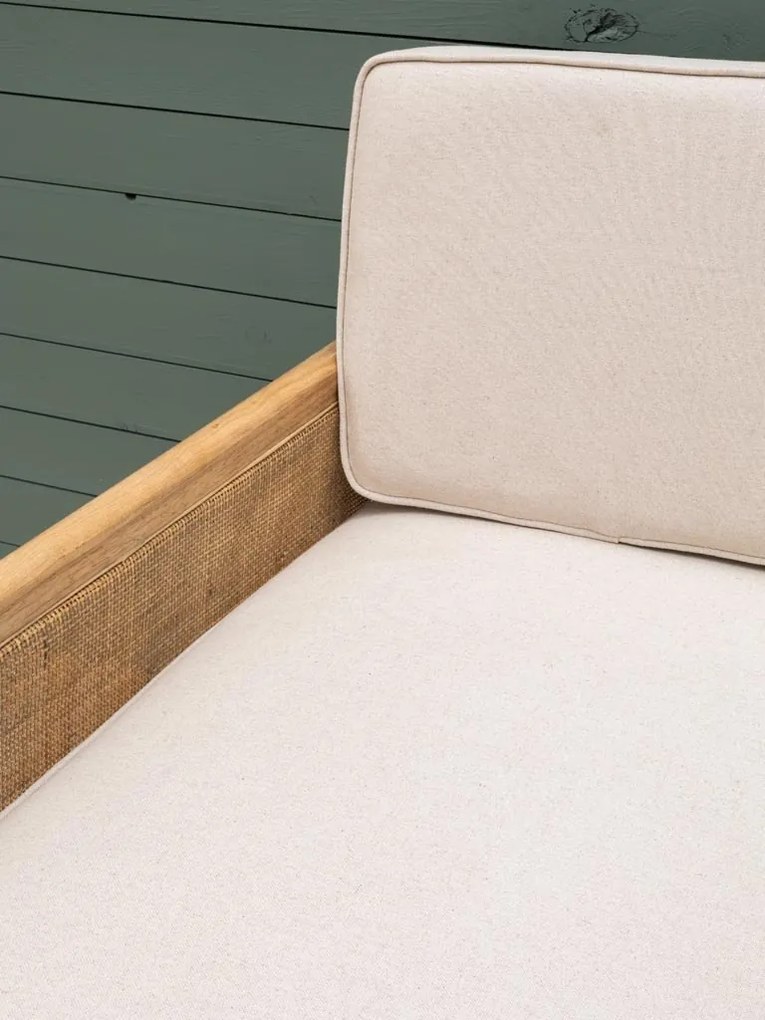 Canapea exterior, stofa si rattan, Shinkai