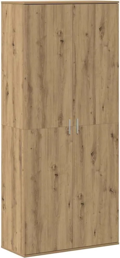 vidaXL Înălțat stejar artizanal 80 x 35 x 180 cm Lemn compozit