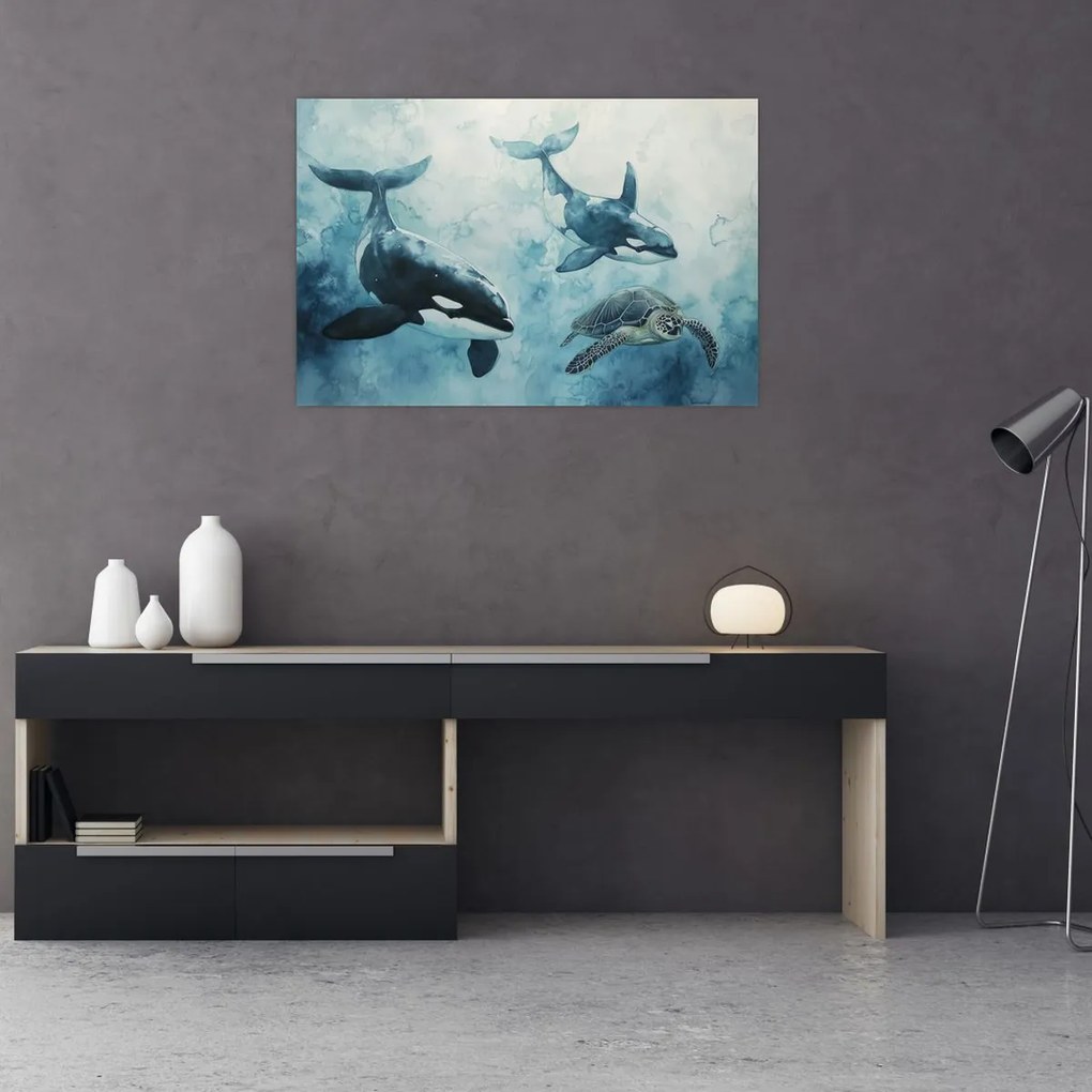 Tablou - Pictură subacvatică (90x60 cm)