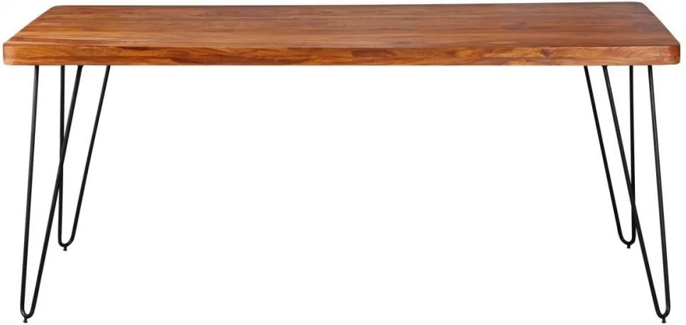 Masă din lemn masiv de palisandru Skyport BAGLI, 180 x 80 cm