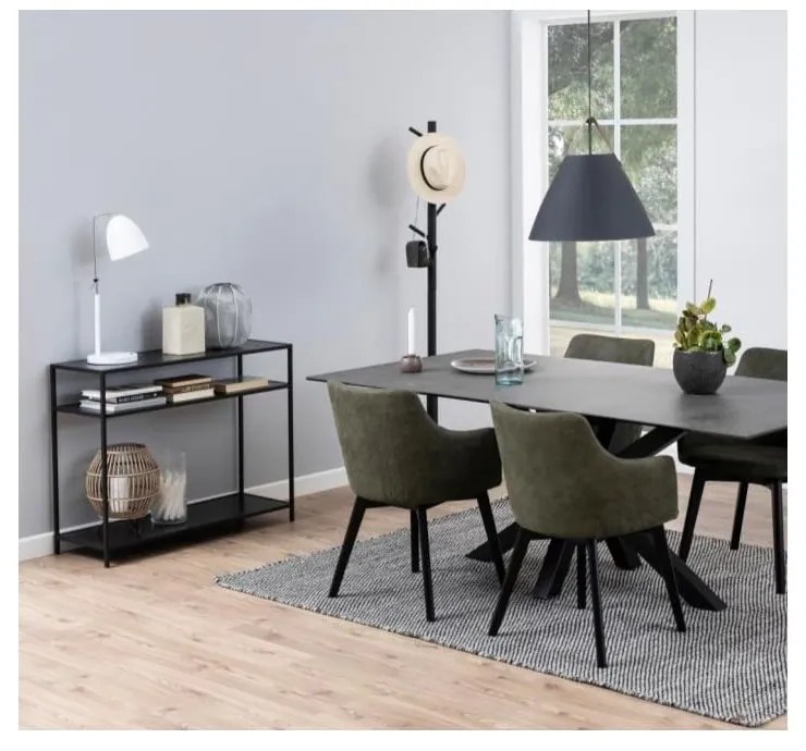 Masă tip consolă Actona Seaford, negru