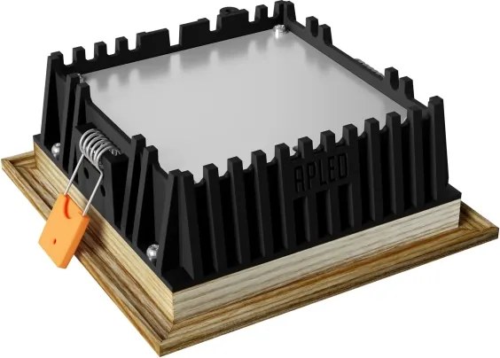 Corp de iluminat LED încastrat SQUARE LED/6W/230V 3000K 12x12 cm lemn masiv frasin APLED