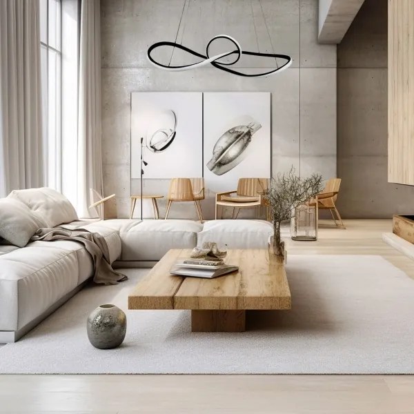 Lustră LED pe cablu MARCO LED/42W/230V negru