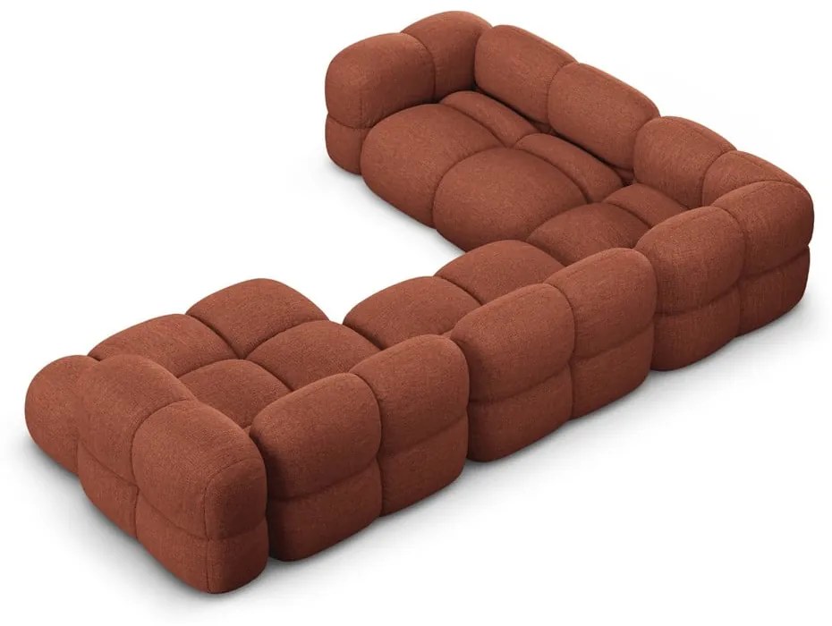 Colțar cărămiziu (cu colț pe partea stângă/în formă de "U") Loretto – Cosmopolitan Design