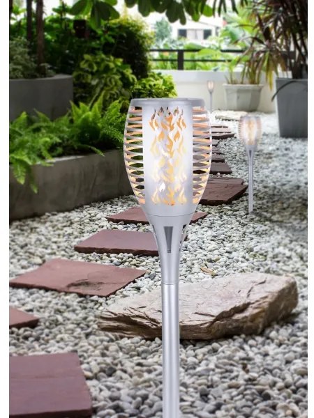 Corp de iluminat LED solar Globo 33077S SOLAR LED/3,6W/3V 1800K IP44 crom