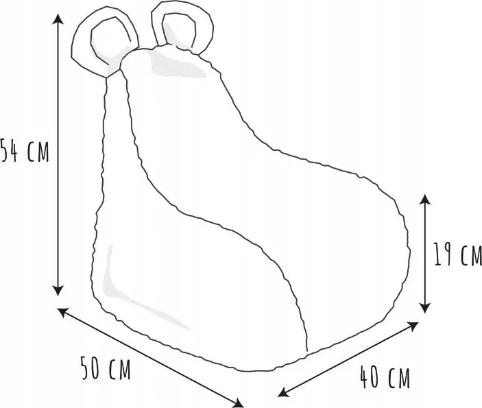 OFERTA Sac de sedere pentru copii din blana artificiala BUBBLO, alb, II calitate