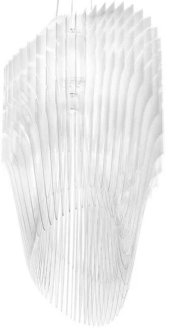 Lustra design Art Deco realizata manual Avia L White Fade