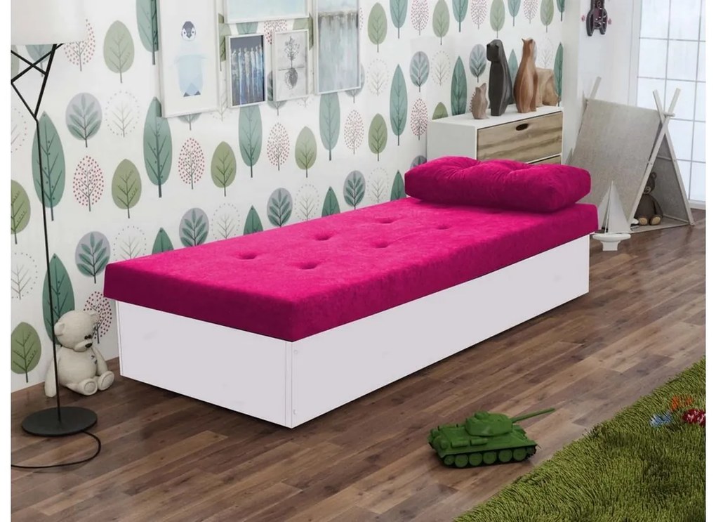Supermobel Canapea BERTA, 190x80x38, suedine 24/alb