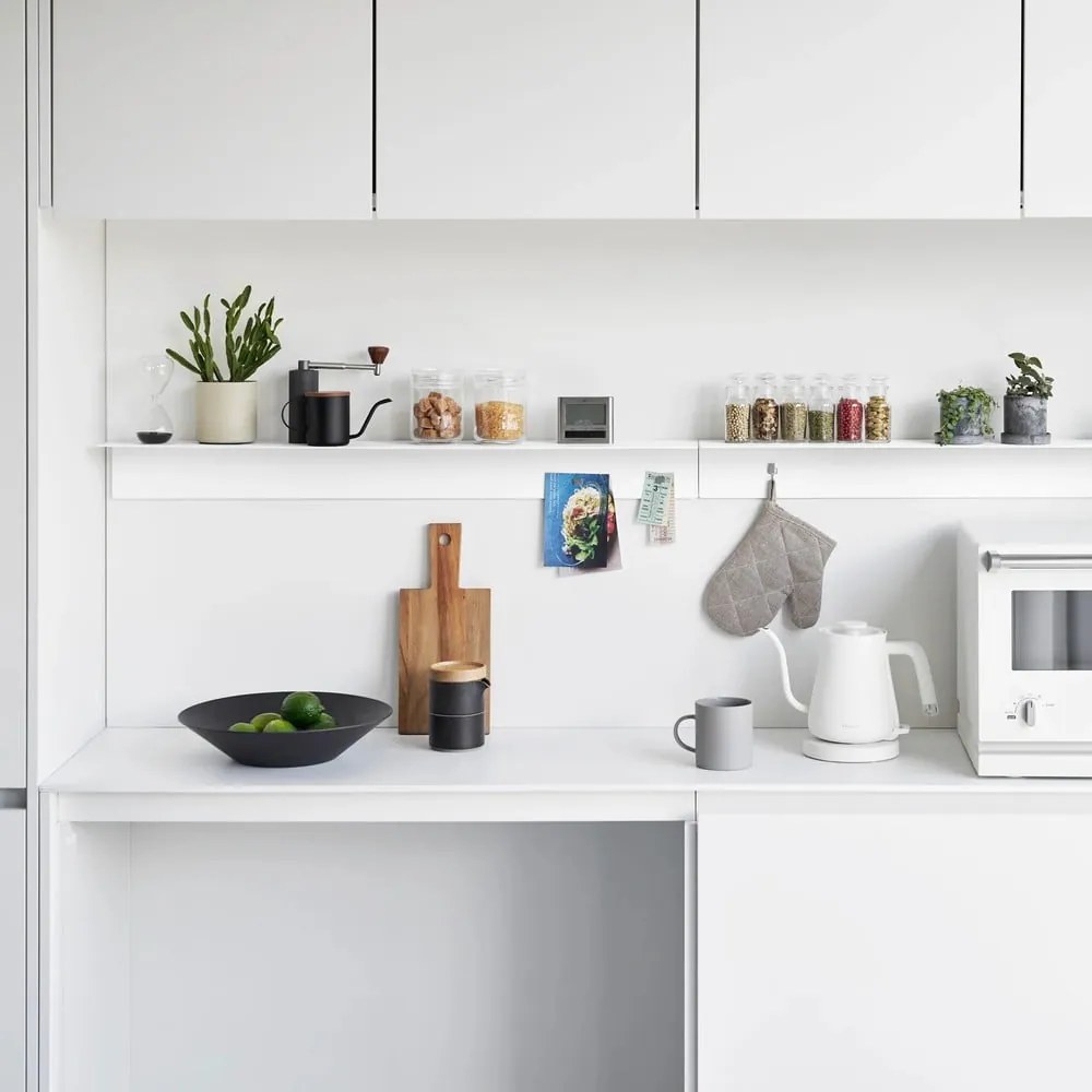 Raft alb din metal 90 cm – YAMAZAKI