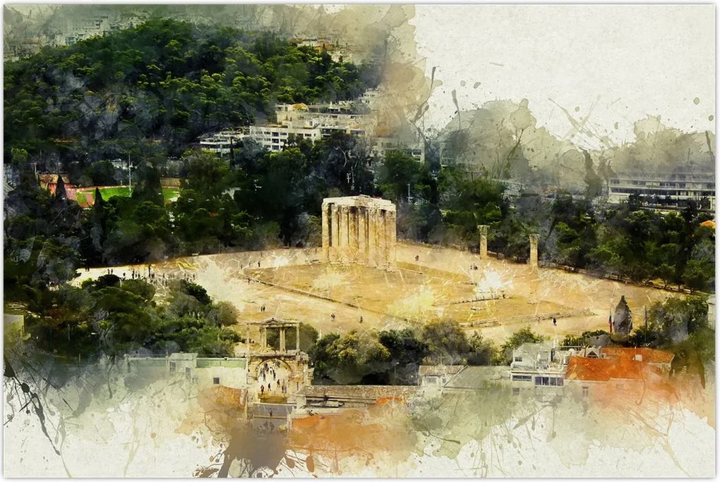 Tablou - Templul lui Zeus, Atena, Grecia (90x60 cm)