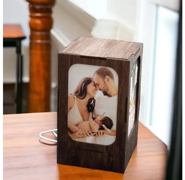 Lampa usb personalizata cu 4 poze