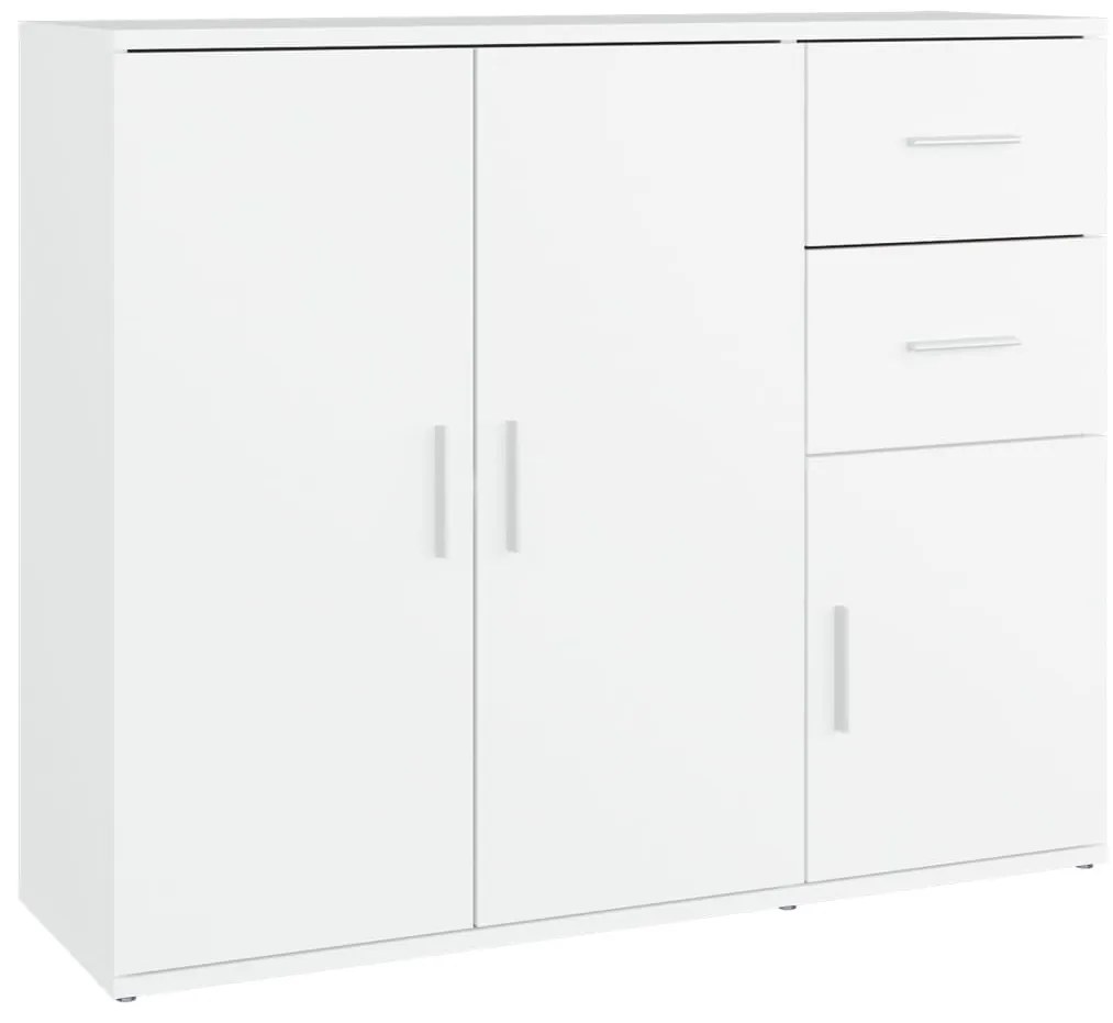 Servanta, alb, 91x29,5x75 cm, lemn prelucrat