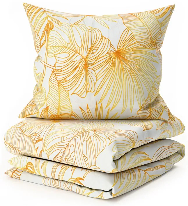 Lenjerie de pat din microfibra PALMERA crem Dimensiune lenjerie de pat: 70 x 80 cm | 140 x 200 cm