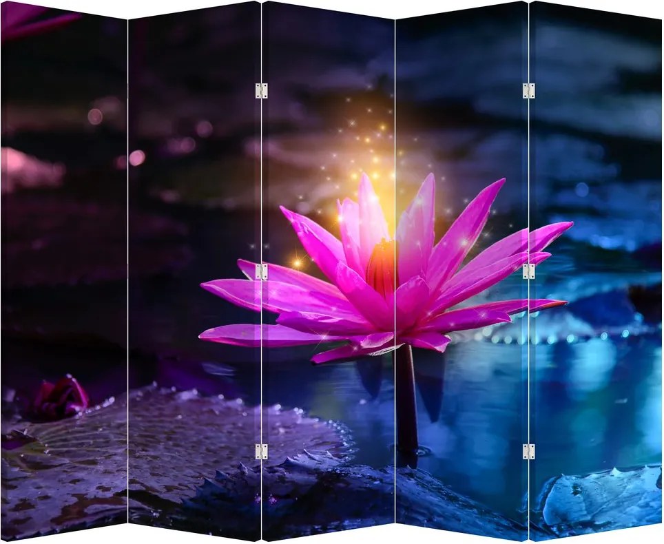 Paravan - Lotus pe apă (210x170 cm)