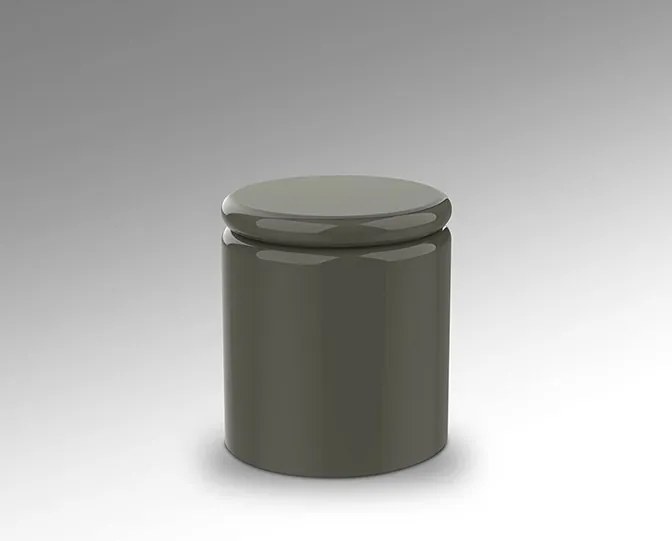 Masuta laterala rotunda din MDF Nola verde