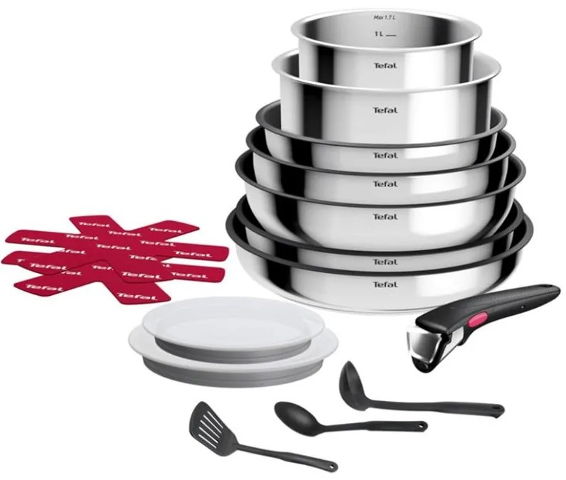 Tefal - Set de vase INGENIO COOK, 15 piese, din inox