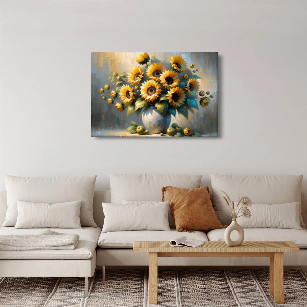 Tablou – Vază cu floarea-soarelui (90x60 cm)