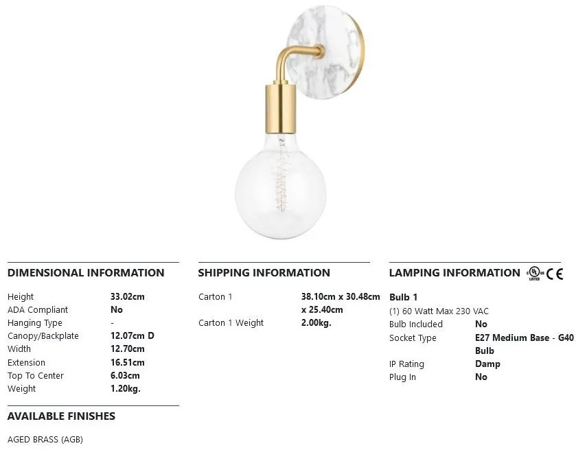 Aplica de perete design modern CHLOE