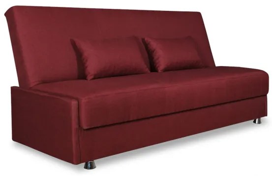 Canapea Extensibila Cu Lada Depozitare Ischia, Rosu, 202 x 88 x 94 Cm