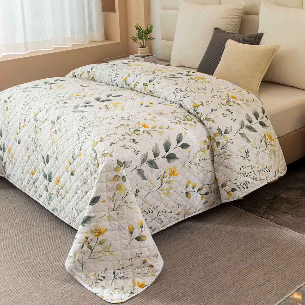 Cuvertura de pat CITRUS GARDEN, alb Dimensiune: 220 x 240 cm