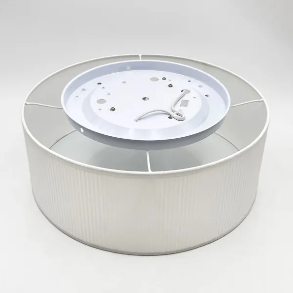 Plafonieră SIRJA PLISADO 2xE27/15W/230V Ø 35 cm albă