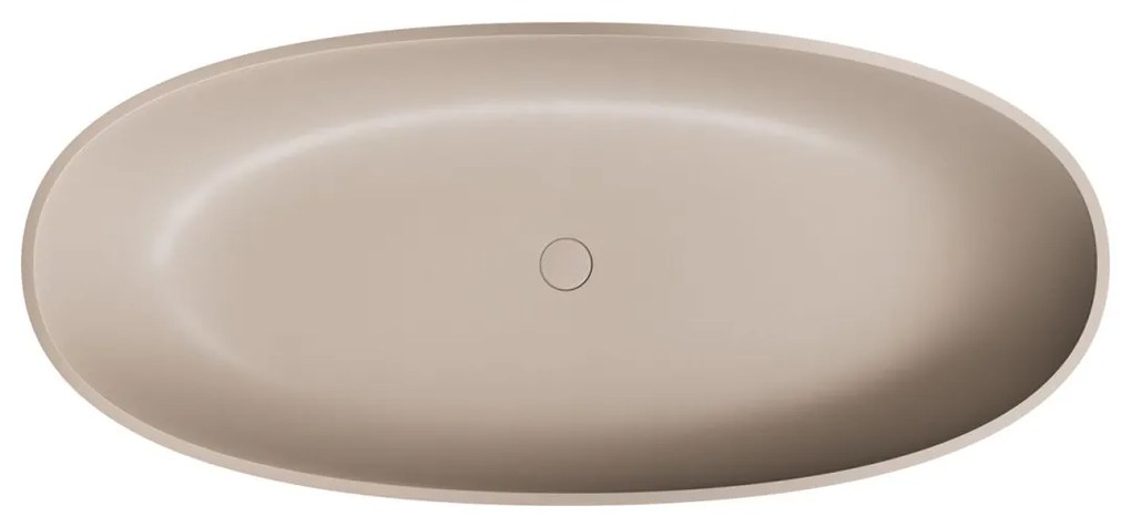 Cada freestanding 175x78 cm ovala, bej mat, Omnires Shell M 175x78 cm