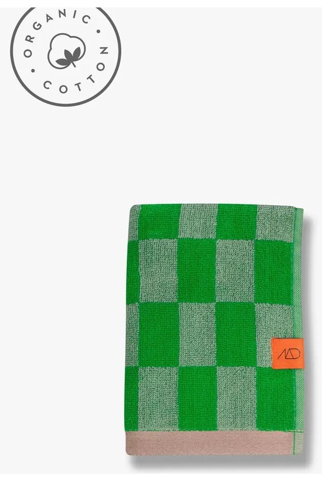 Prosoape verzi din bumbac organic 2 buc. 40x55 cm Retro – Mette Ditmer Denmark