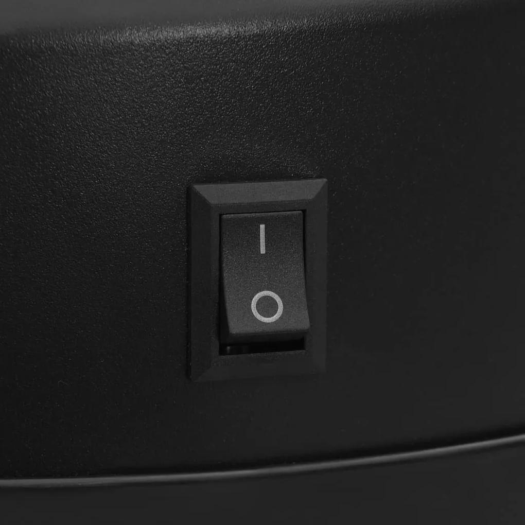 Cos de gunoi automat cu senzor, 40 L, negru, otel carbon Negru, 40 l