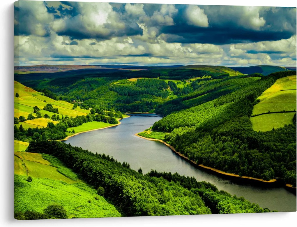 Tablou - Peisaj verde (70x50 cm)