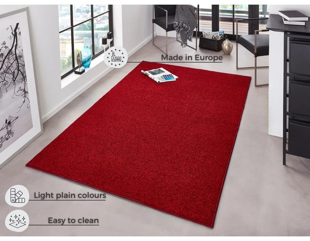 Covor Hanse Home Pure, 80x150 cm, roșu