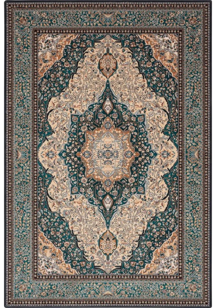 Covor verde din lână 160x240 cm Charlotte – Agnella