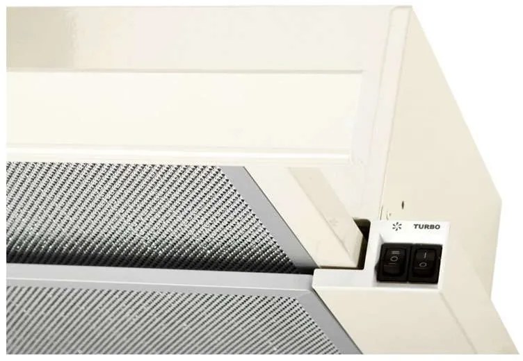 Hota Telescopica Incorporabila Tornado Storm 700 (60), 1 motor, latime 60 cm, 3 viteze, absorbtie 700 m3/ora, Bej